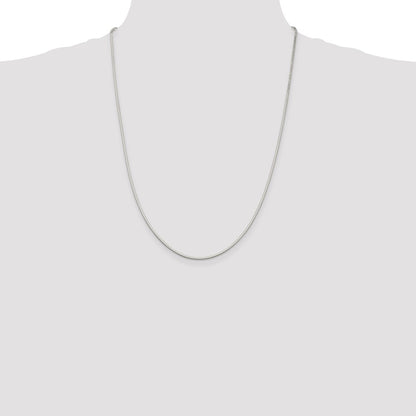Sterling Silver 1.35mm Octagonal Snake Chain
