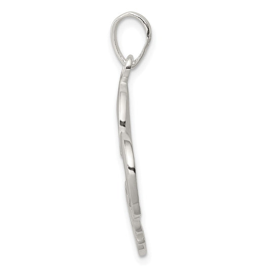 Sterling Silver Polished Love Heart Pendant