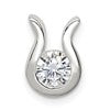 Sterling Silver CZ Chain Slide