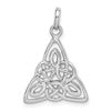 Sterling Silver Rhodium-plated Polished Celtic Symbol Pendant