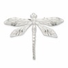 Sterling Silver Satin Finish Diamond Cut Dragon Fly Pin
