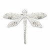 Sterling Silver Satin Finish Diamond Cut Dragon Fly Pin
