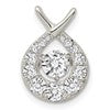 Sterling Silver Vibrant CZ Pendant