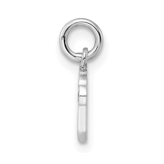 Sterling Silver RH-plated Multi-color Enameled Cupcake Children's Pendant