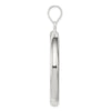 Sterling Silver Rhodium-plated Circle Pendant