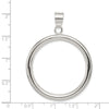 Sterling Silver Rhodium-plated Circle Pendant