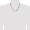 Sterling Silver 6.75mm Flat D/C Pave Curb Chain