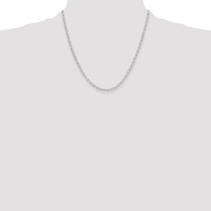 Sterling Silver Polished 2.9mm Paperclip Chain