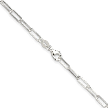 Sterling Silver Polished 3.15mm Paperclip Chain