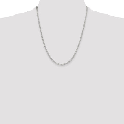 Sterling Silver Polished 3.15mm Paperclip Chain