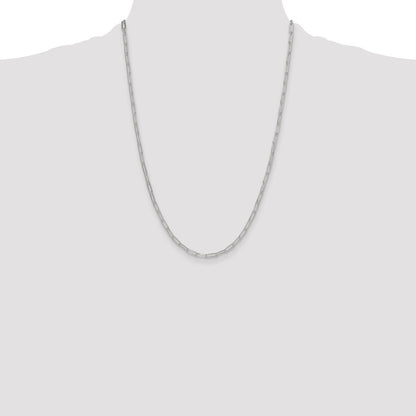 Sterling Silver Polished 3.15mm Paperclip Chain