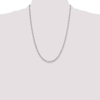 Sterling Silver Polished 3.5mm Paperclip Chain