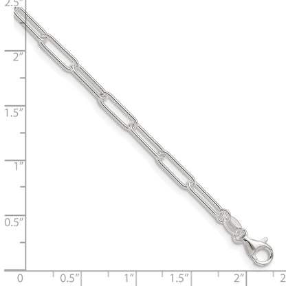 Sterling Silver Polished 3.5mm Paperclip Chain