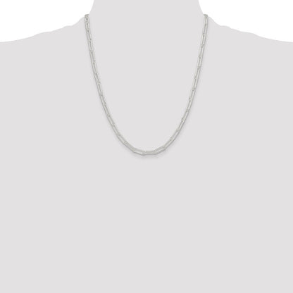 Sterling Silver Polished 4.5mm Paperclip Chain