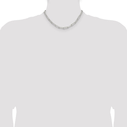 Sterling Silver Polished 5.5mm Paperclip Chain