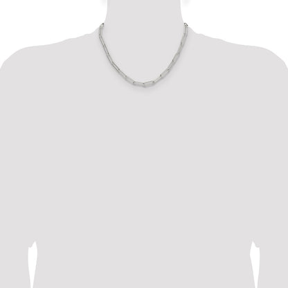 Sterling Silver Polished 5.5mm Paperclip Chain