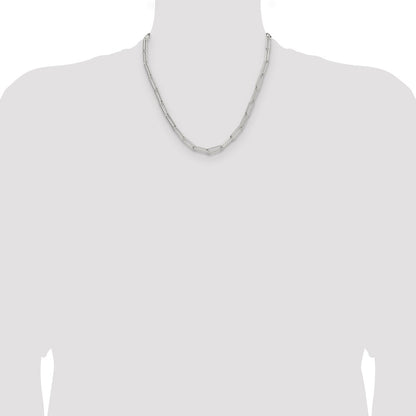 Sterling Silver Polished 5.5mm Paperclip Chain