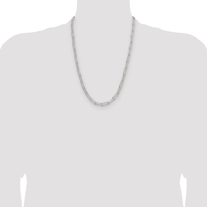 Sterling Silver Polished 5.5mm Paperclip Chain