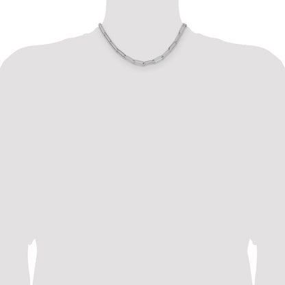Sterling Silver Polished 6.5mm Paperclip Chain
