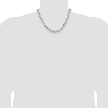 Sterling Silver Polished 6.5mm Paperclip Chain