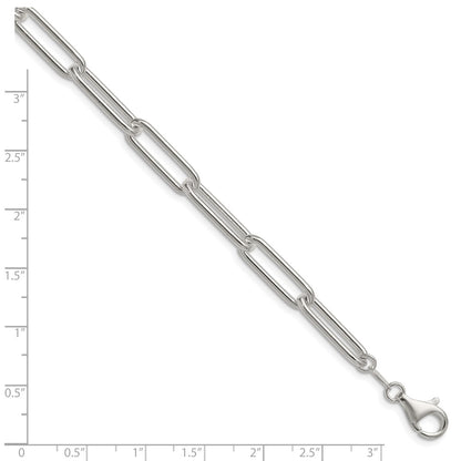 Sterling Silver Polished 6.5mm Paperclip Chain