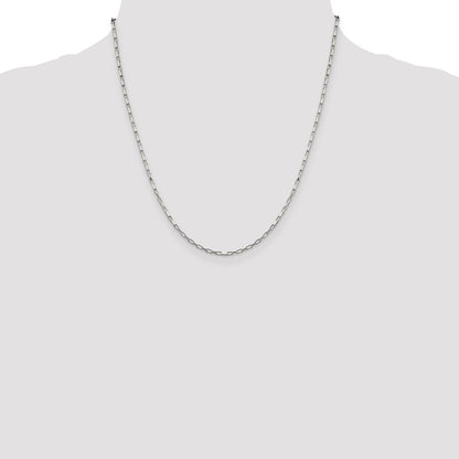 Sterling Silver 1.65mm Elongated Box Chain