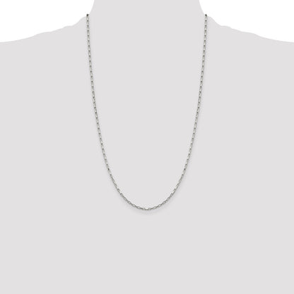 Sterling Silver 1.65mm Elongated Box Chain