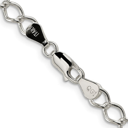 Sterling Silver 5.75mm Fancy Open Curb Chain