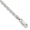 Sterling Silver 2.75mm Diamond-cut Forzantine Cable Chain