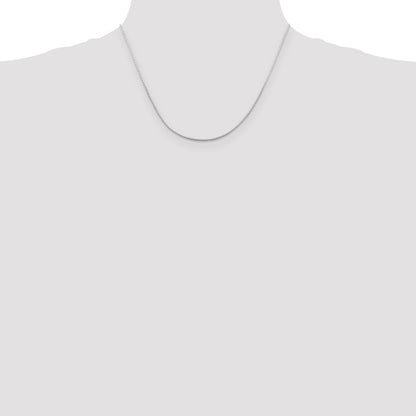 Sterling Silver 1mm Mirror Box Chain w/2in ext.