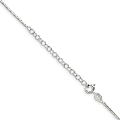 Sterling Silver 1mm Mirror Box Chain w/2in ext.