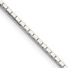 Sterling Silver 1mm Mirror Box Chain w/2in ext.