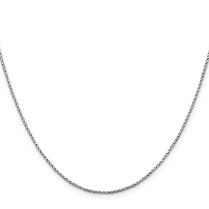 Sterling Silver 1.25mm Twisted Box Chain