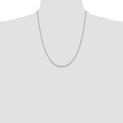 Sterling Silver 1.25mm Twisted Box Chain