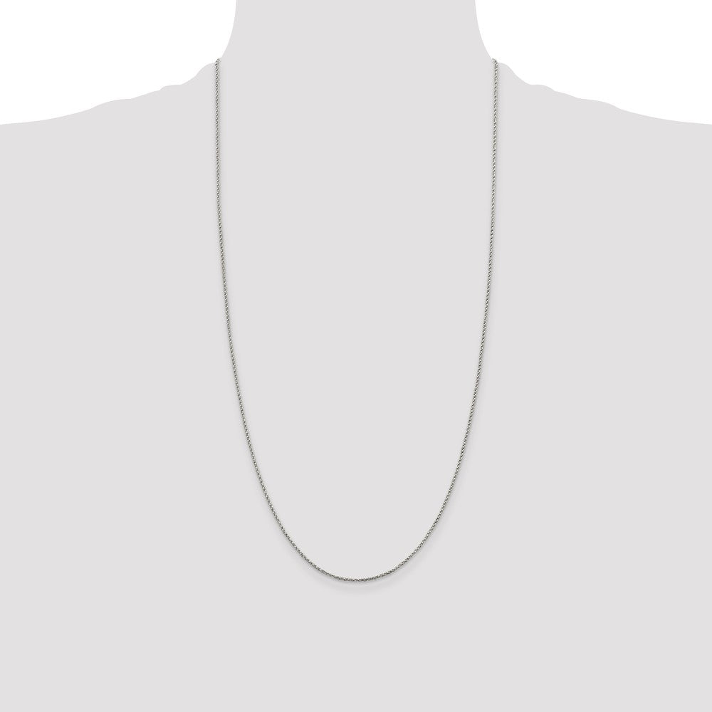 Sterling Silver 1.25mm Twisted Box Chain