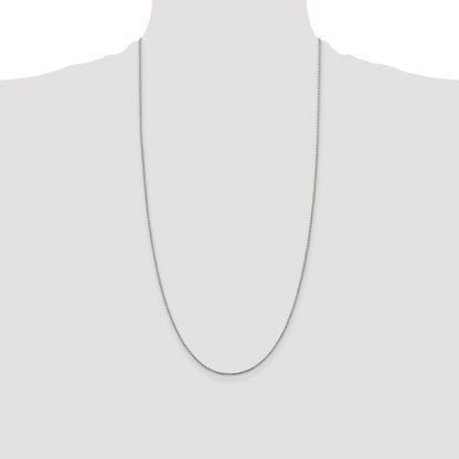 Sterling Silver 1.25mm Twisted Box Chain