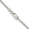 Sterling Silver 1.75mm Twisted Box Chain