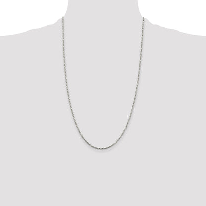 Sterling Silver 1.75mm Twisted Box Chain