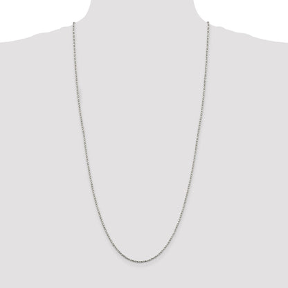 Sterling Silver 1.75mm Twisted Box Chain