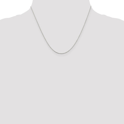 Sterling Silver .6mm Mirror Box Chain w/2in ext.
