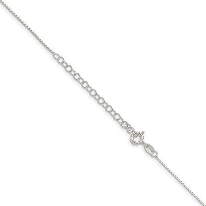 Sterling Silver .6mm Mirror Box Chain w/2in ext.