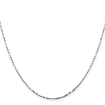 Sterling Silver .9mm 8 Sided Mirror Box Chain