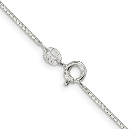 Sterling Silver .9mm 8 Sided Mirror Box Chain