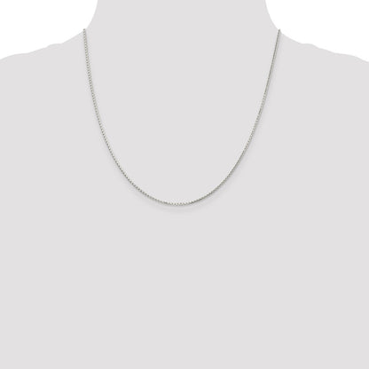 Sterling Silver 1.2mm 8 Sided Mirror Box Chain