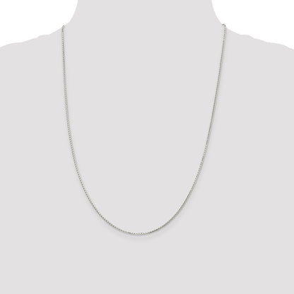 Sterling Silver 1.2mm 8 Sided Mirror Box Chain