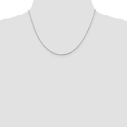 Sterling Silver 1mm Twisted Serpentine Chain