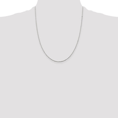 Sterling Silver 1mm Twisted Serpentine Chain