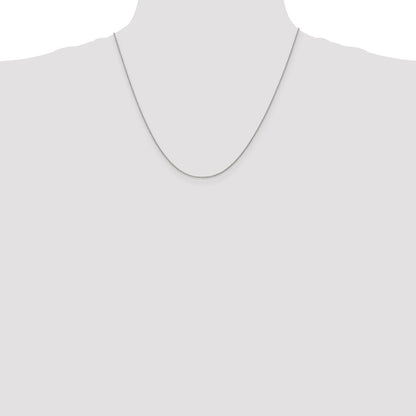 Sterling Silver 1mm Open Elongated Link Curb Chain