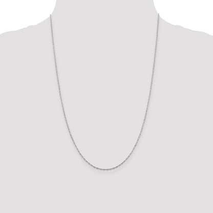Sterling Silver 1.4mm Flat Oval Cable Chain