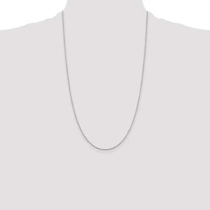Sterling Silver 1.4mm Flat Oval Cable Chain